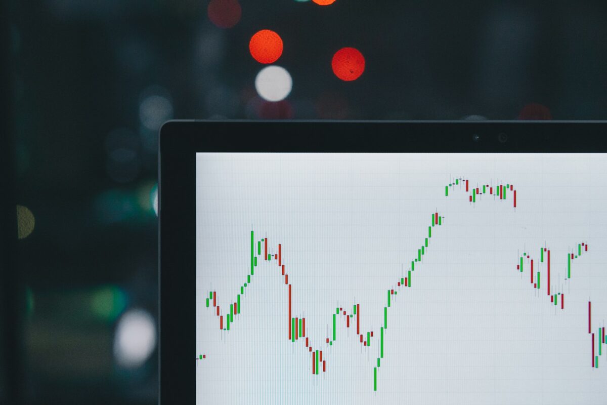 selective focus photography of graph, cannabis stocks