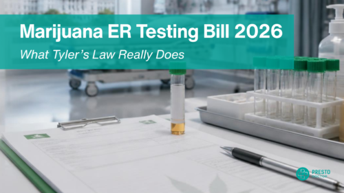 Hospital emergency room and U.S. Capitol representing Tyler’s Law and federal ER drug-testing legislation.